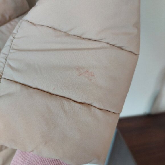 Lauren Ralph Lauren Hooded Puffer Jacket Size Large In Birch - Picture 7 of 11